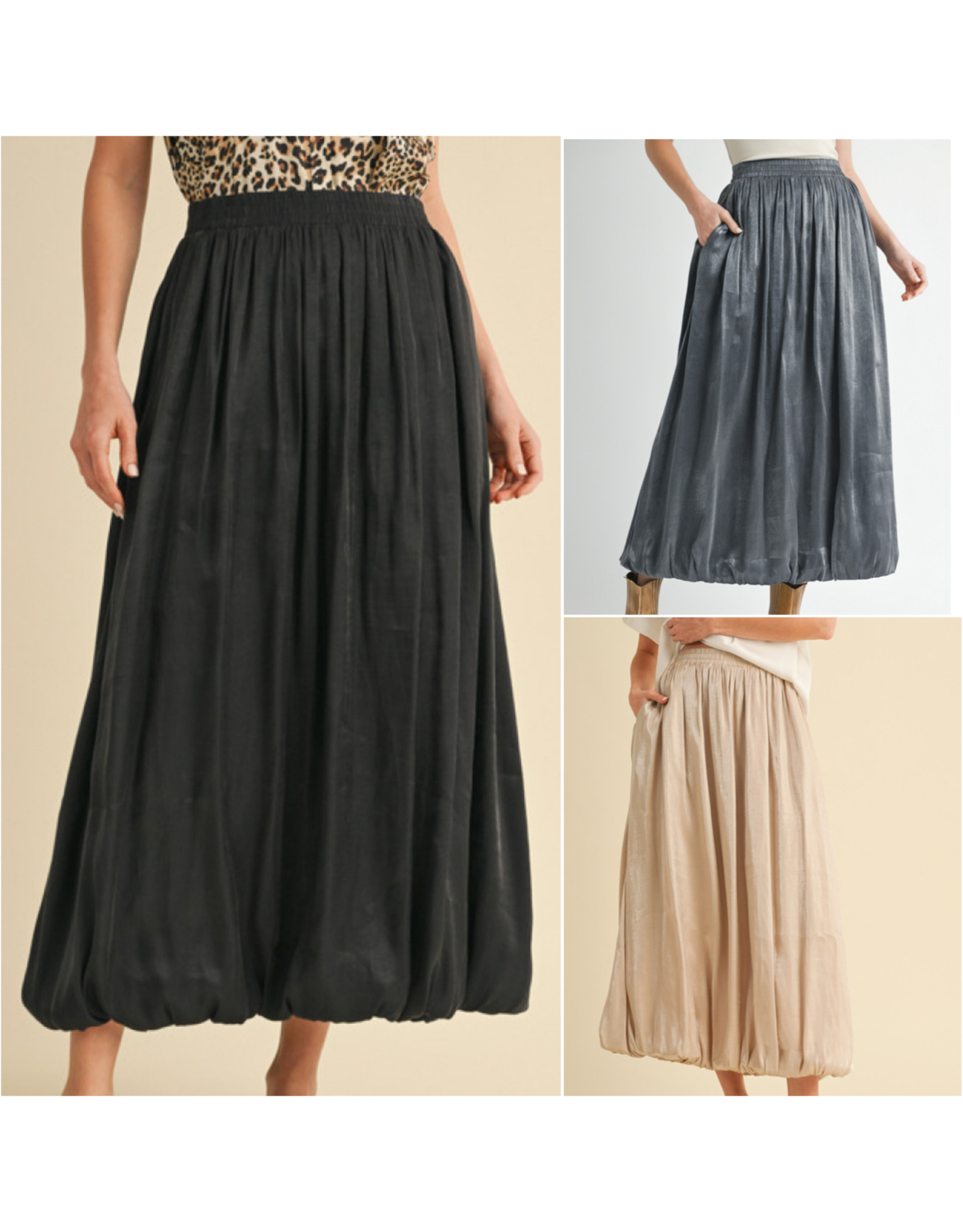 Maxwell Midi Bubble Skirt