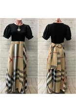 Burberresque Sweeping Dress