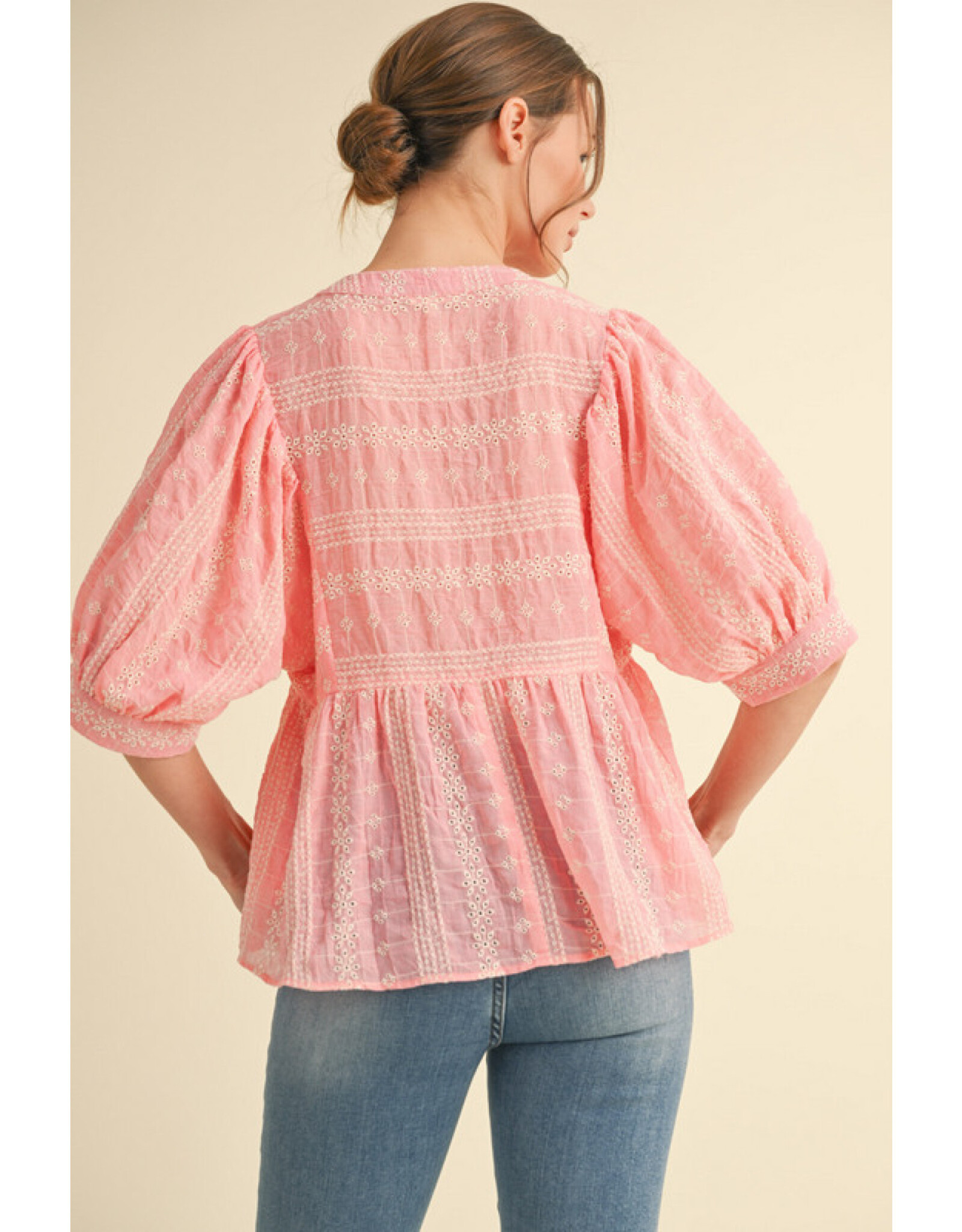 Minette Embroidered Swing Top