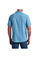 Kuhl KUHL Mens Persuadr Short Sleeve Shirt Blue Chalk