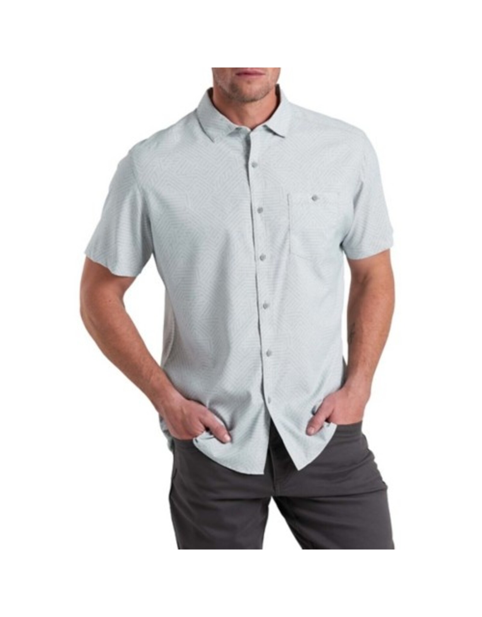 Kuhl KUHL Mens Persuadr Short Sleeve Shirt Natural