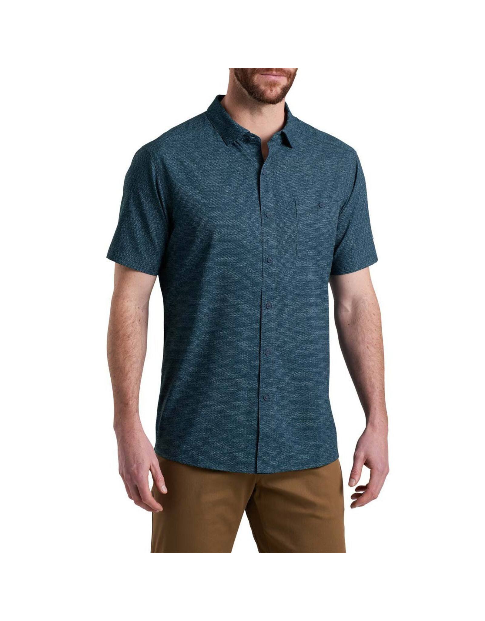 Kuhl KUHL Mens Persuadr Short Sleeve Shirt Midnight