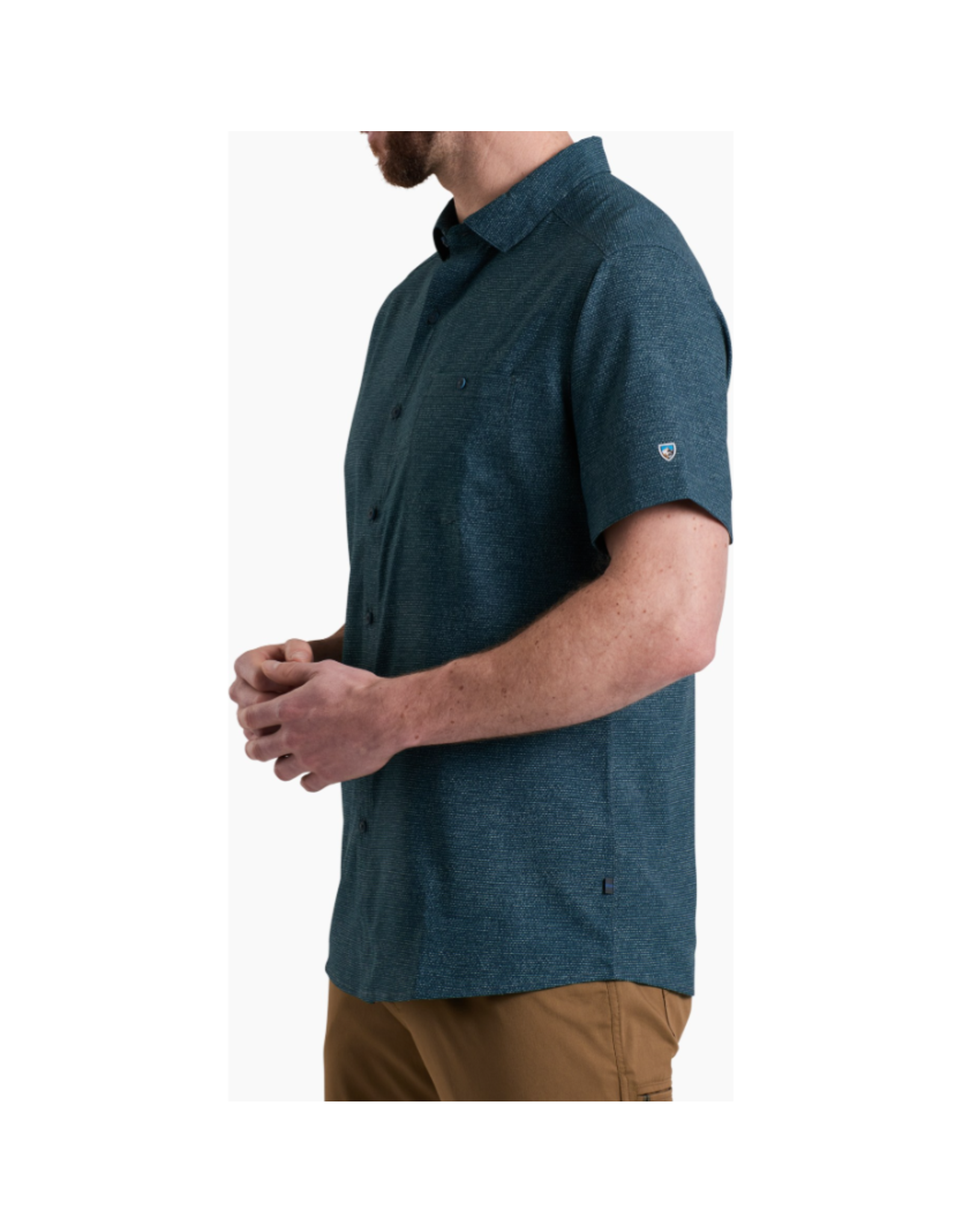 Kuhl KUHL Mens Persuadr Short Sleeve Shirt Midnight