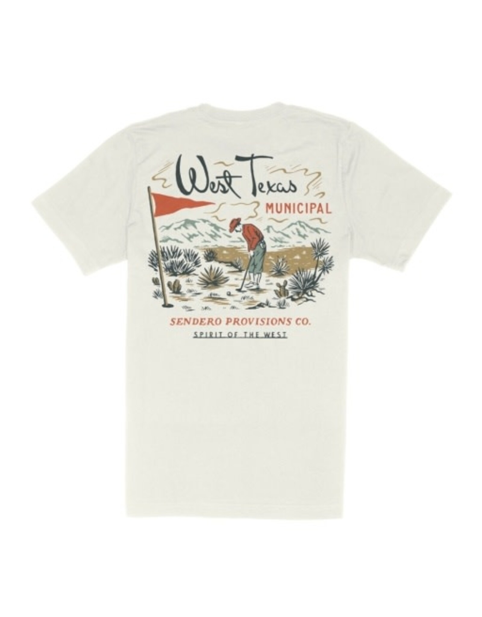 Sendero West Texas Municipal T-Shirt Vintage White