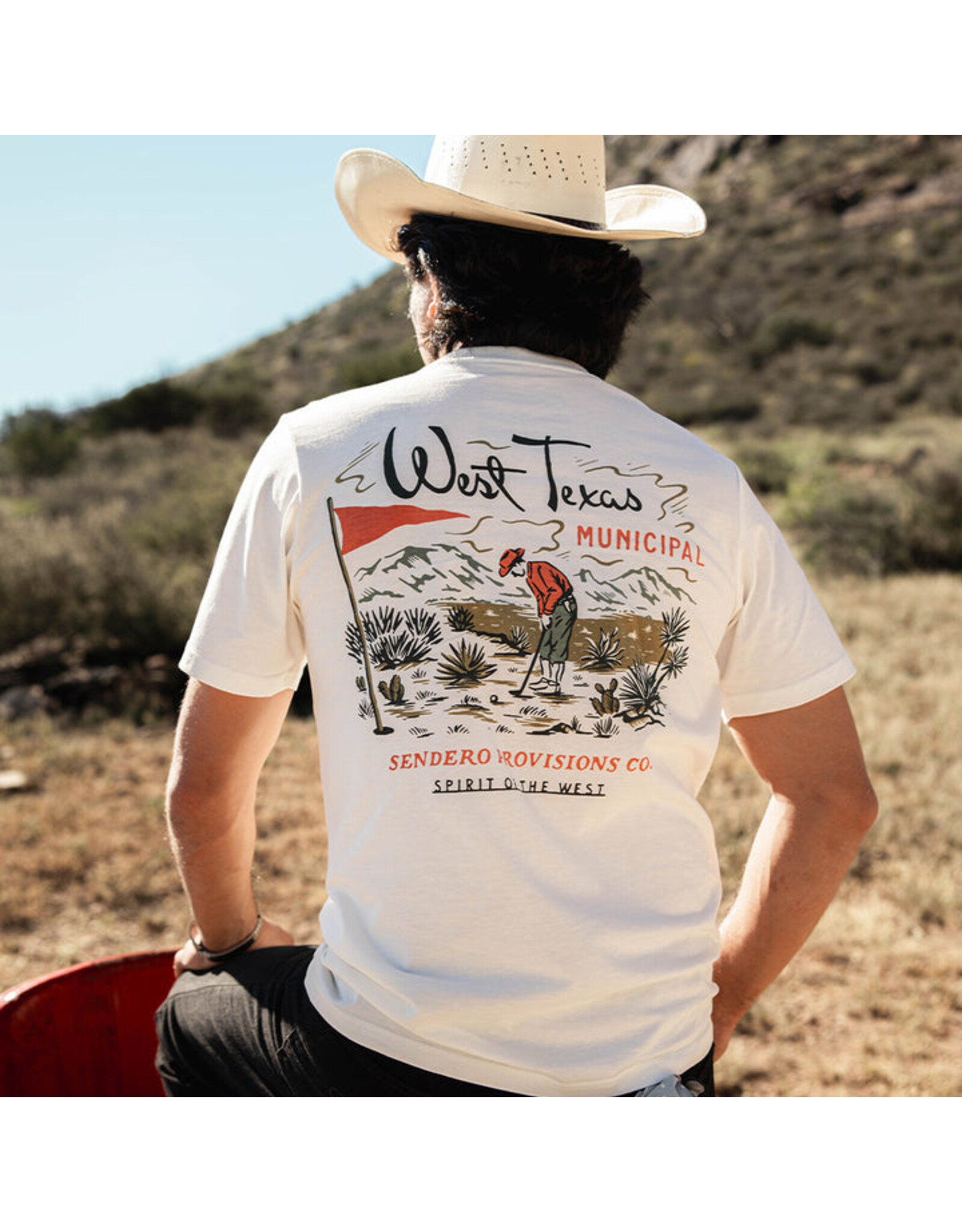 Sendero West Texas Municipal T-Shirt Vintage White