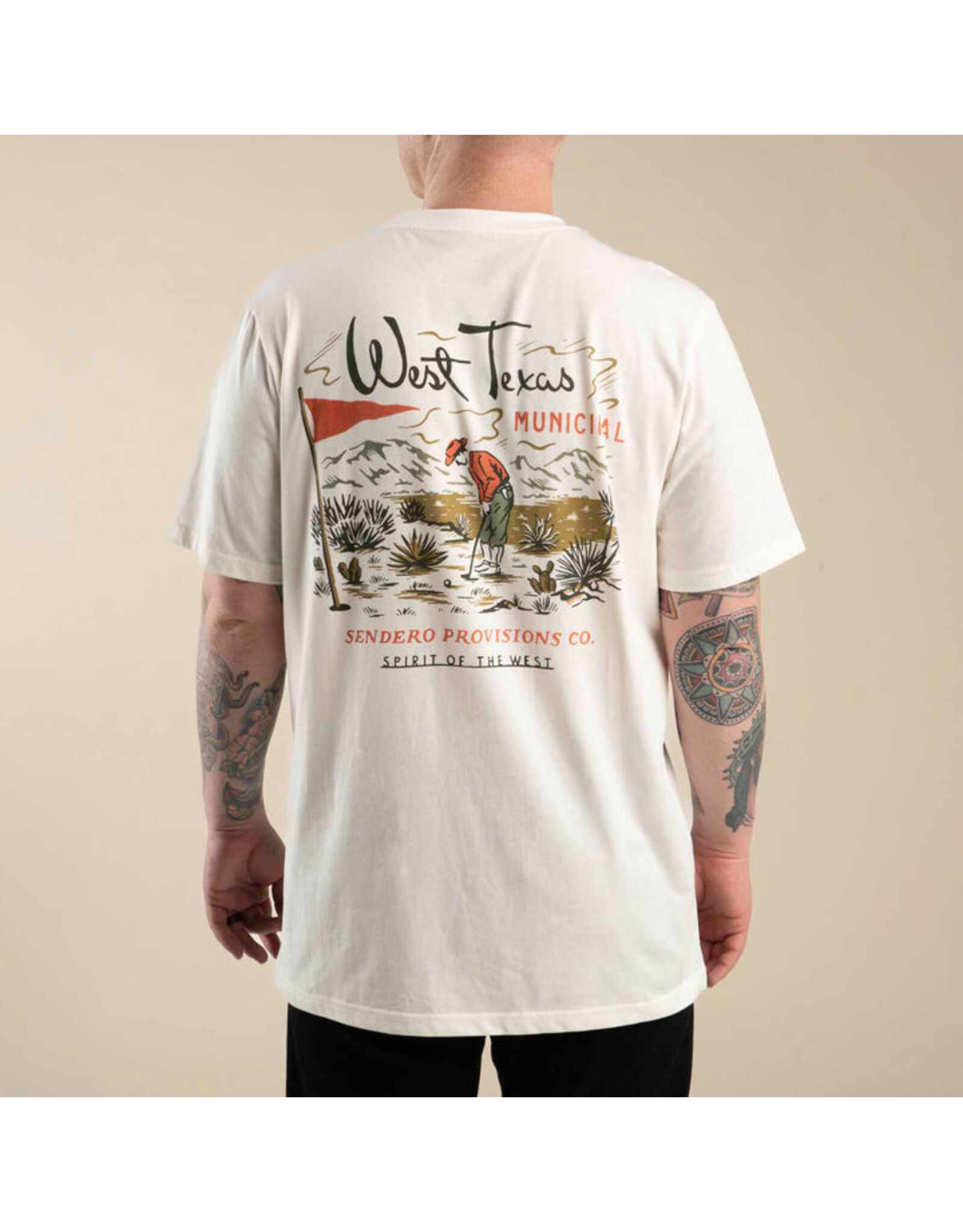 Sendero West Texas Municipal T-Shirt Vintage White