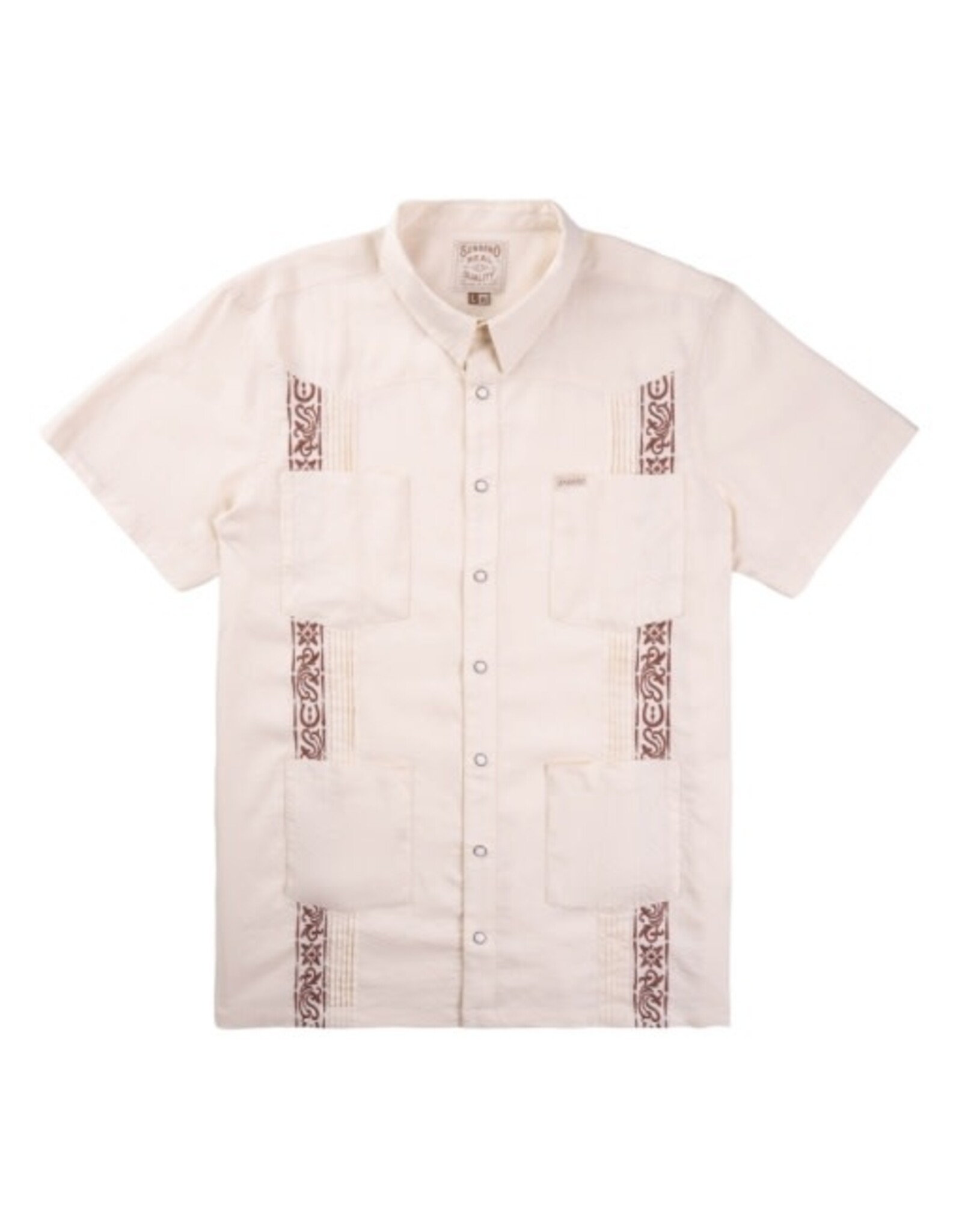 Sendero Caballero Guayabera Vintage White