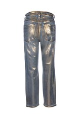 Kut from the Kloth / STS Blue KUT Rachael Coated High Rise Mom Jean - Metallic Gold