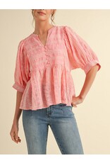 Minette Embroidered Swing Top