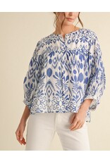 Marisol 3/4 Sleeve Chiffon Top