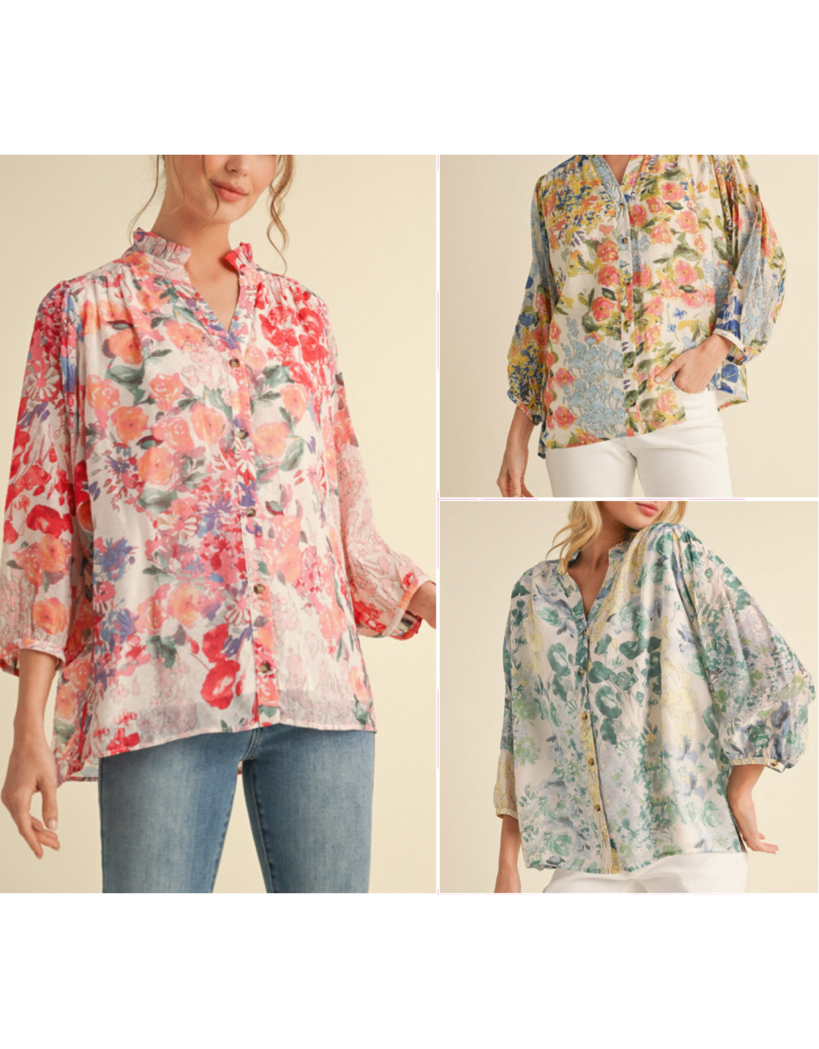 Meadow Chiffon Top
