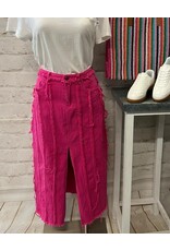 Molly Fringe Seam Denim Skirt Molly Fringe Seam Denim Skirt