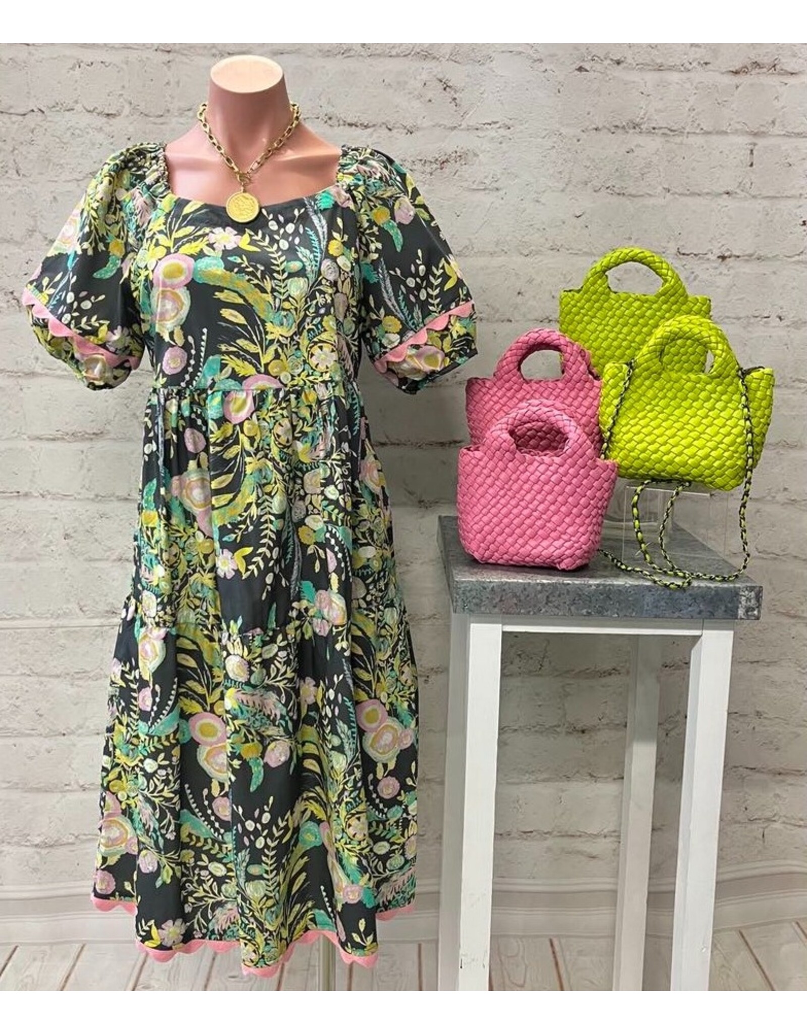 Uncle Frank Uncle Frank Tropical Burst Of Flowers Dress