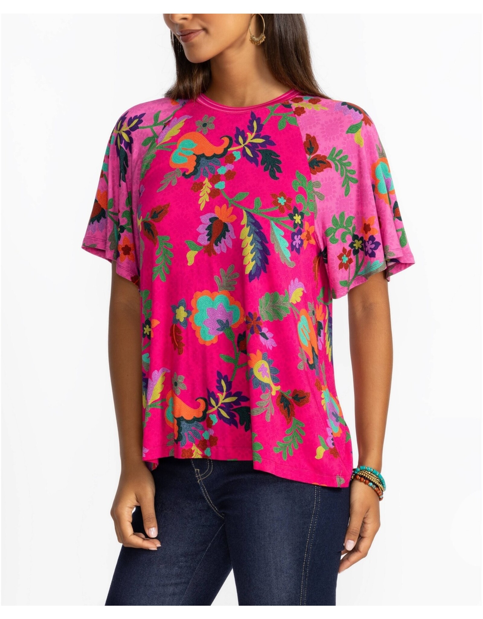Johnny Was Johnny Was The Janie Favorite Flutter Raglan Sleeve Top