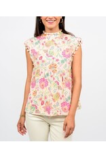 Ivy Jane Ivy Jane Pom And Peplum Top