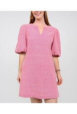 Uncle Frank Uncle Frank Geometric Eyelet Bow Back Dress