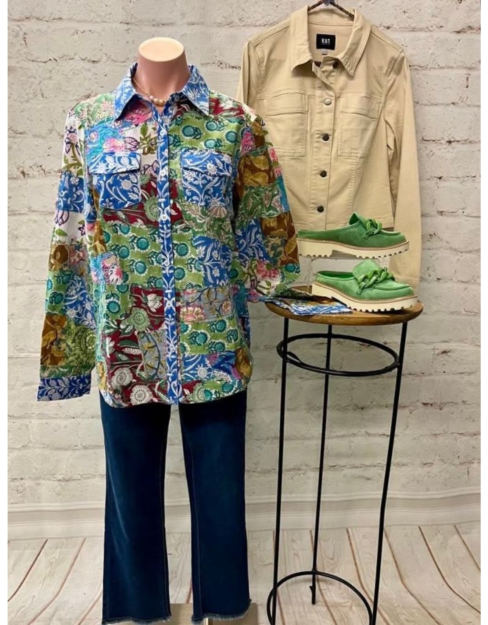 Ivy Jane Ivy Jane Patchwork Camp Shirt