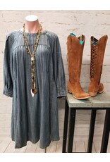 Uncle Frank Uncle Frank Denim Multi Panel Dress