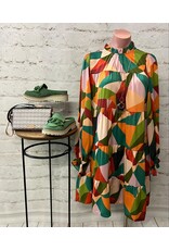 Giana Satin Print Mini Dress