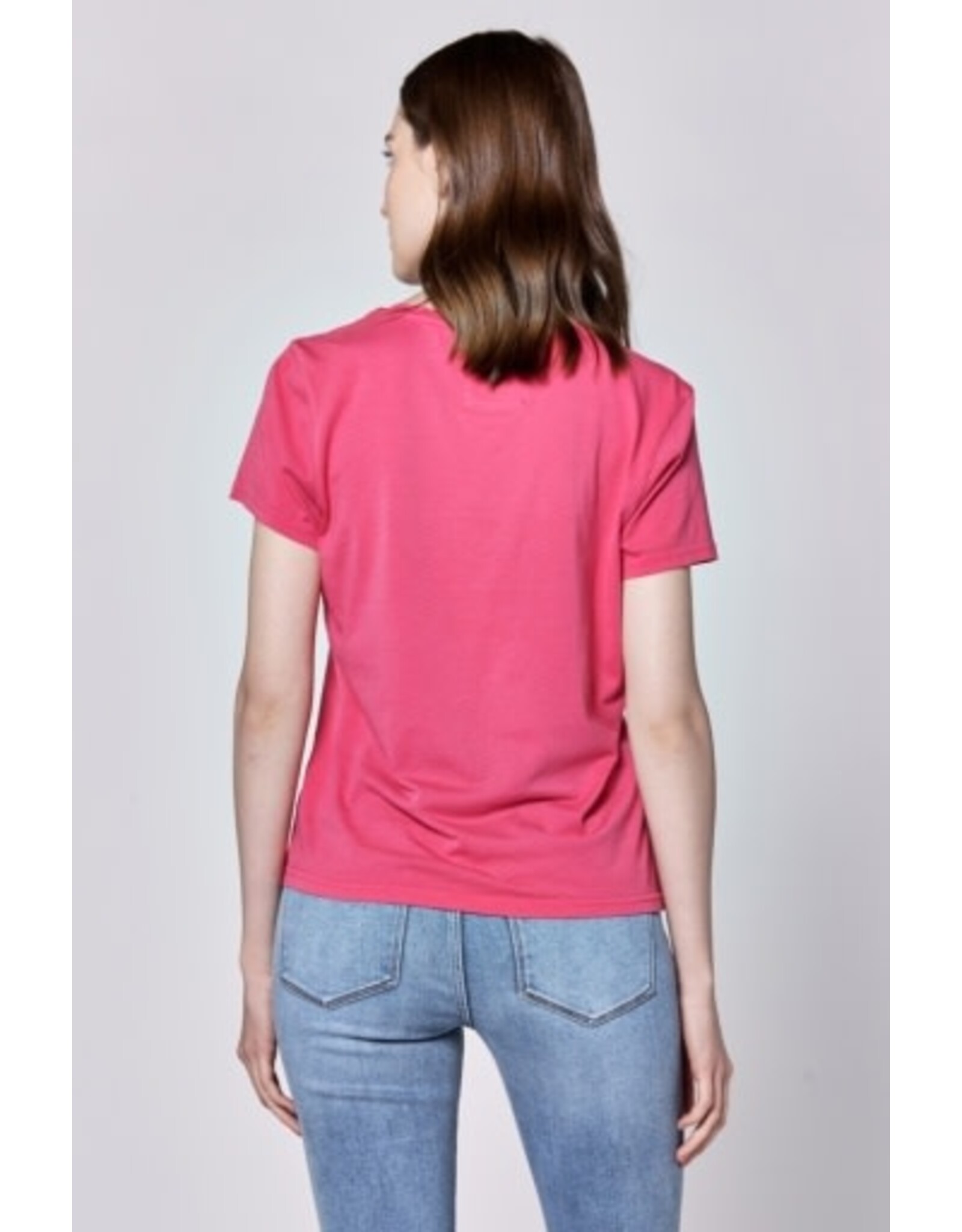 Dear John Denim Dear John Madelyn Tee - Raspberry