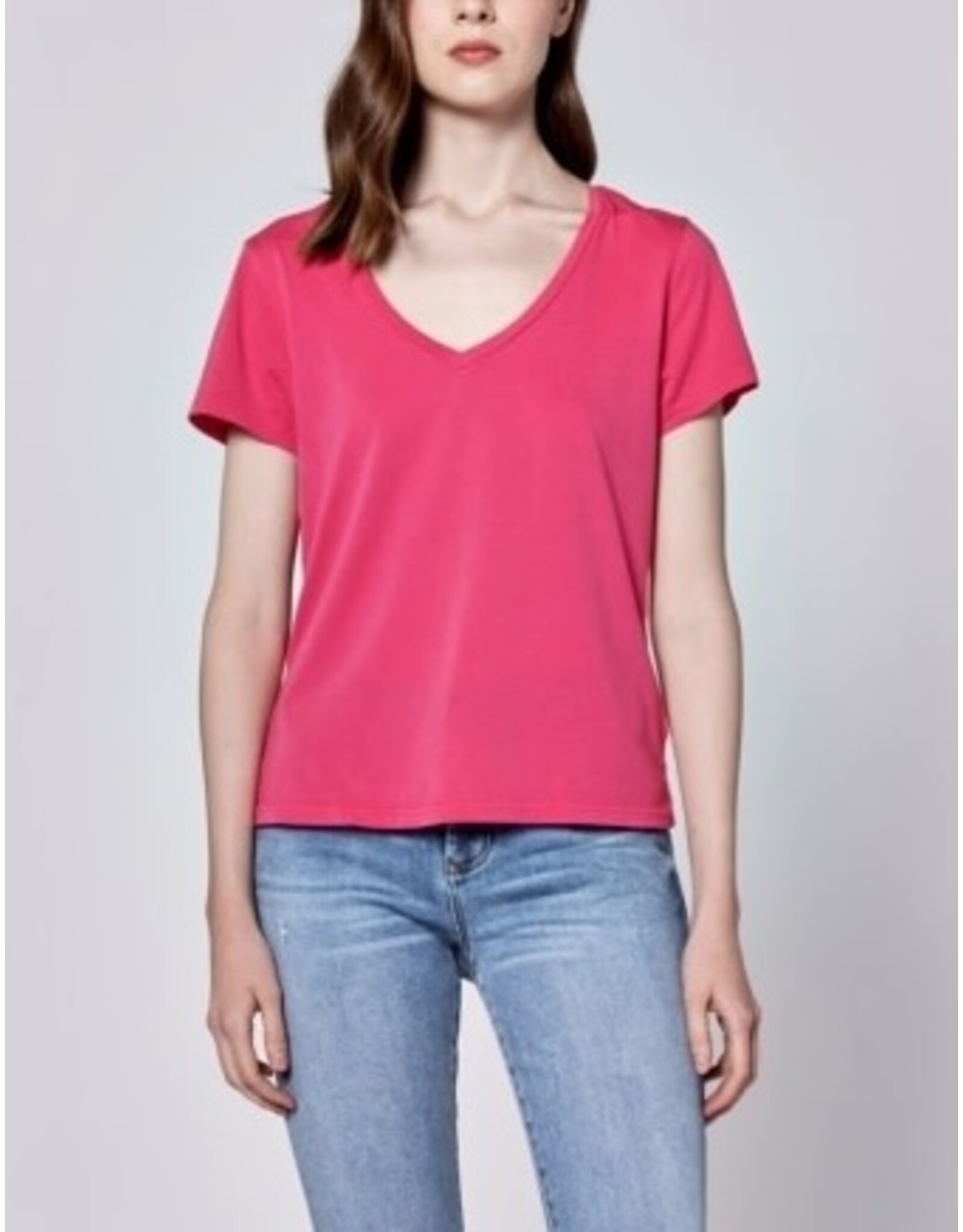 Dear John Denim Dear John Madelyn Tee - Raspberry
