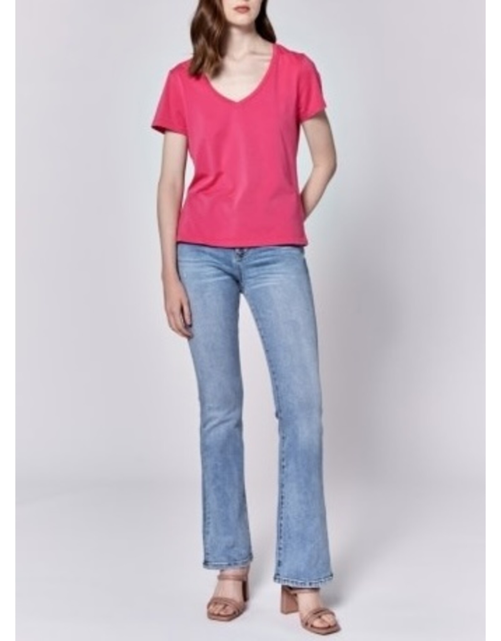 Dear John Denim Dear John Madelyn Tee - Raspberry