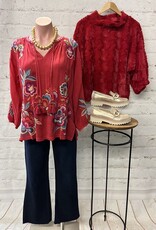Johnny Was Johnny Was Zadonia Blouse Nemma Savvy Red