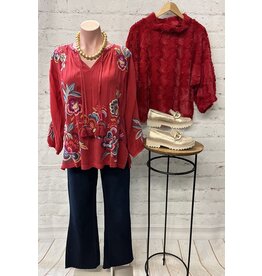 Johnny Was Johnny Was Zadonia Blouse Nemma Savvy Red