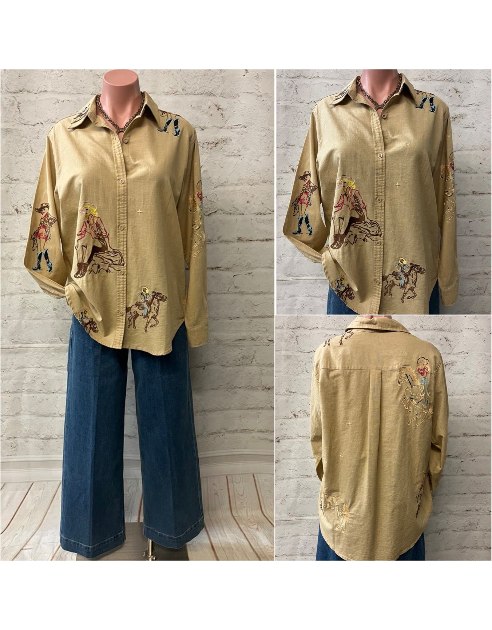Harper Embroidered Western Shirt