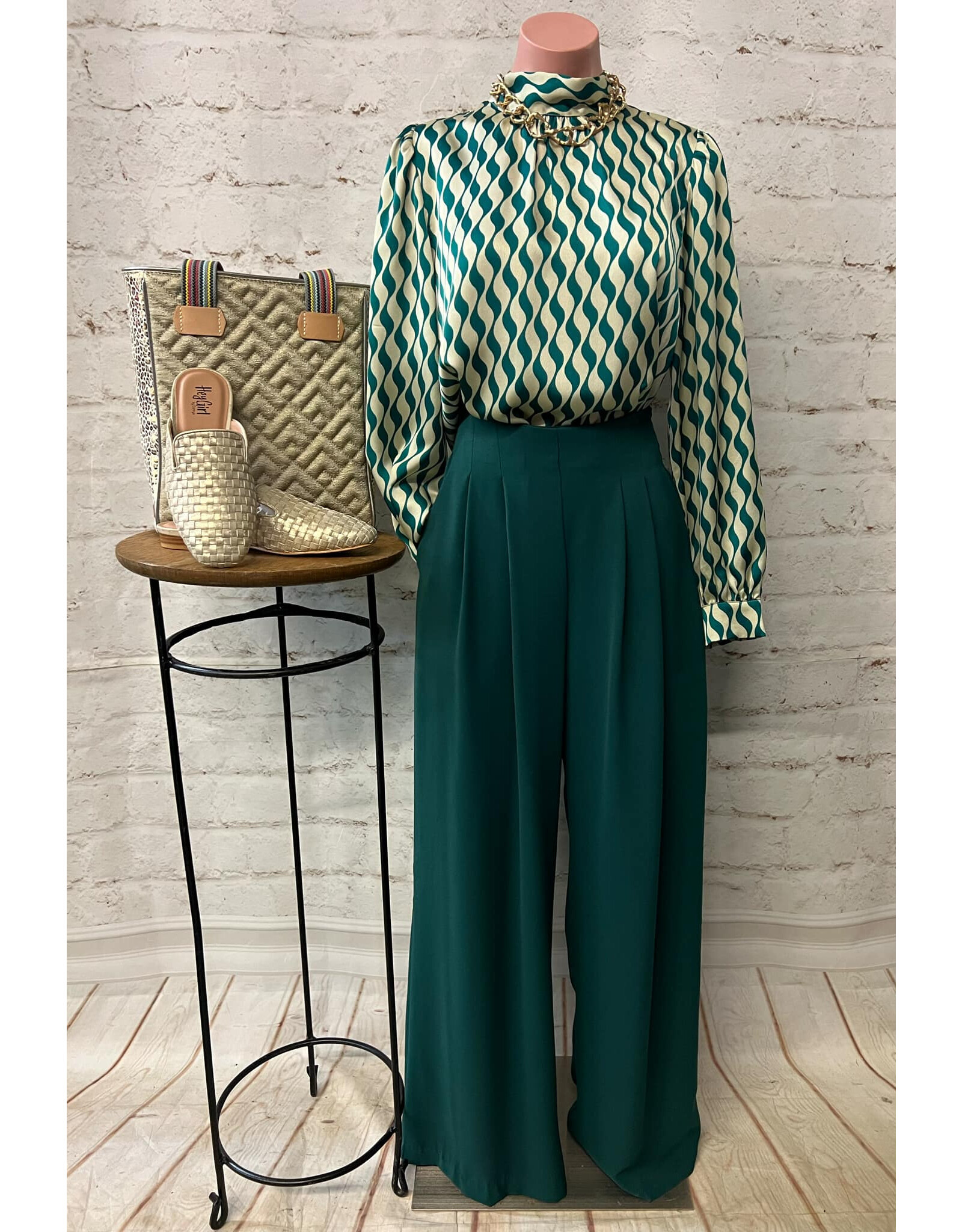 Kennedy Satin Spiral Blouse