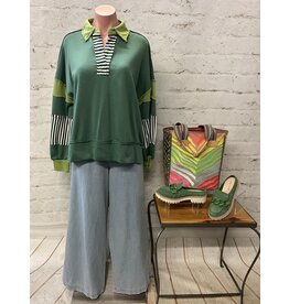 Giana Mixed Stripe Sweatshirt