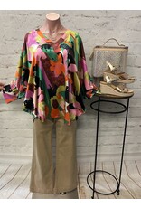 Gisele Abstract High-Low Top