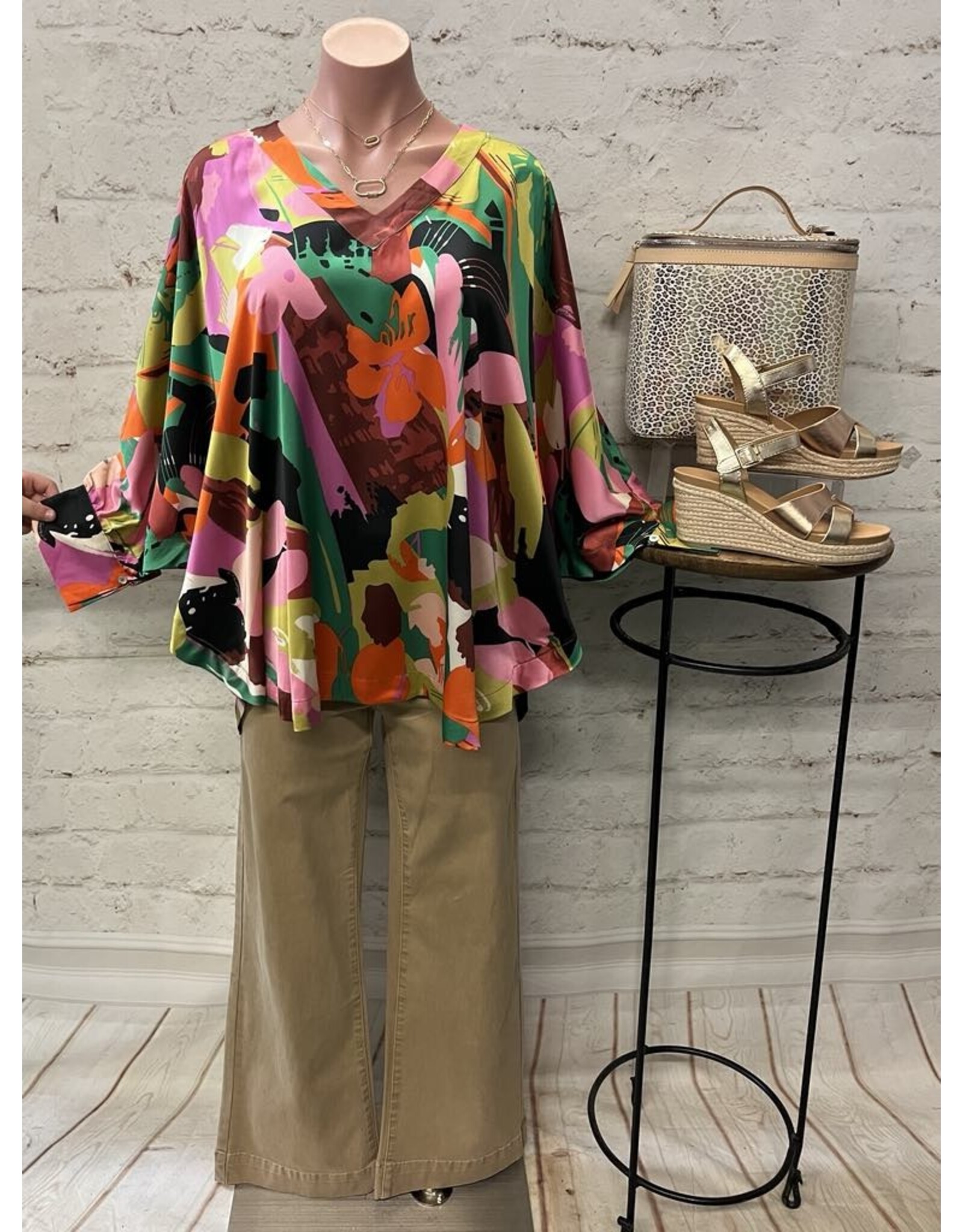 Gisele Abstract High-Low Top