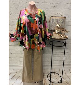Gisele Abstract High-Low Top