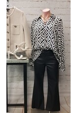 Gracelyn Geometric Print Top