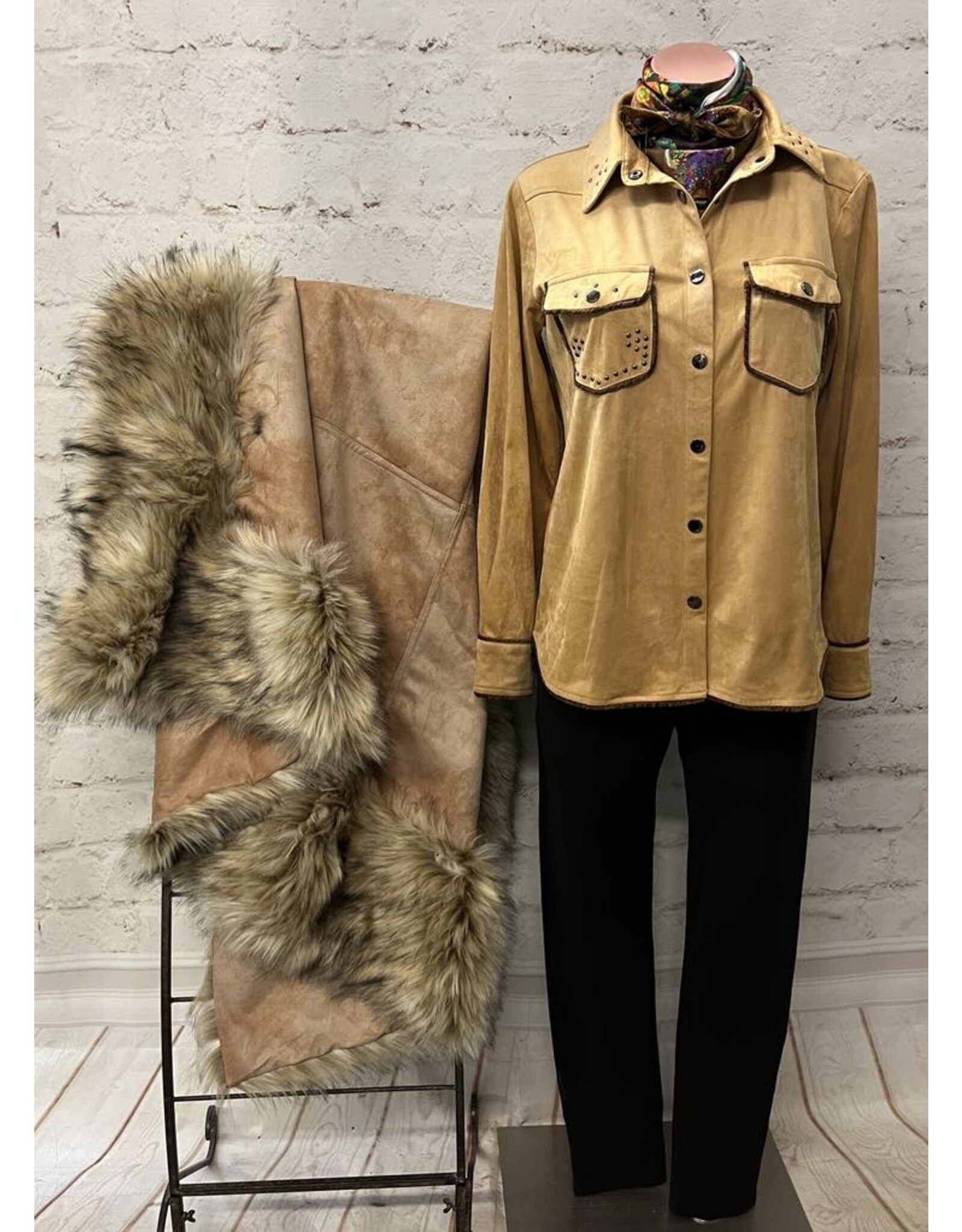 Ginny Sueded Western Shirt