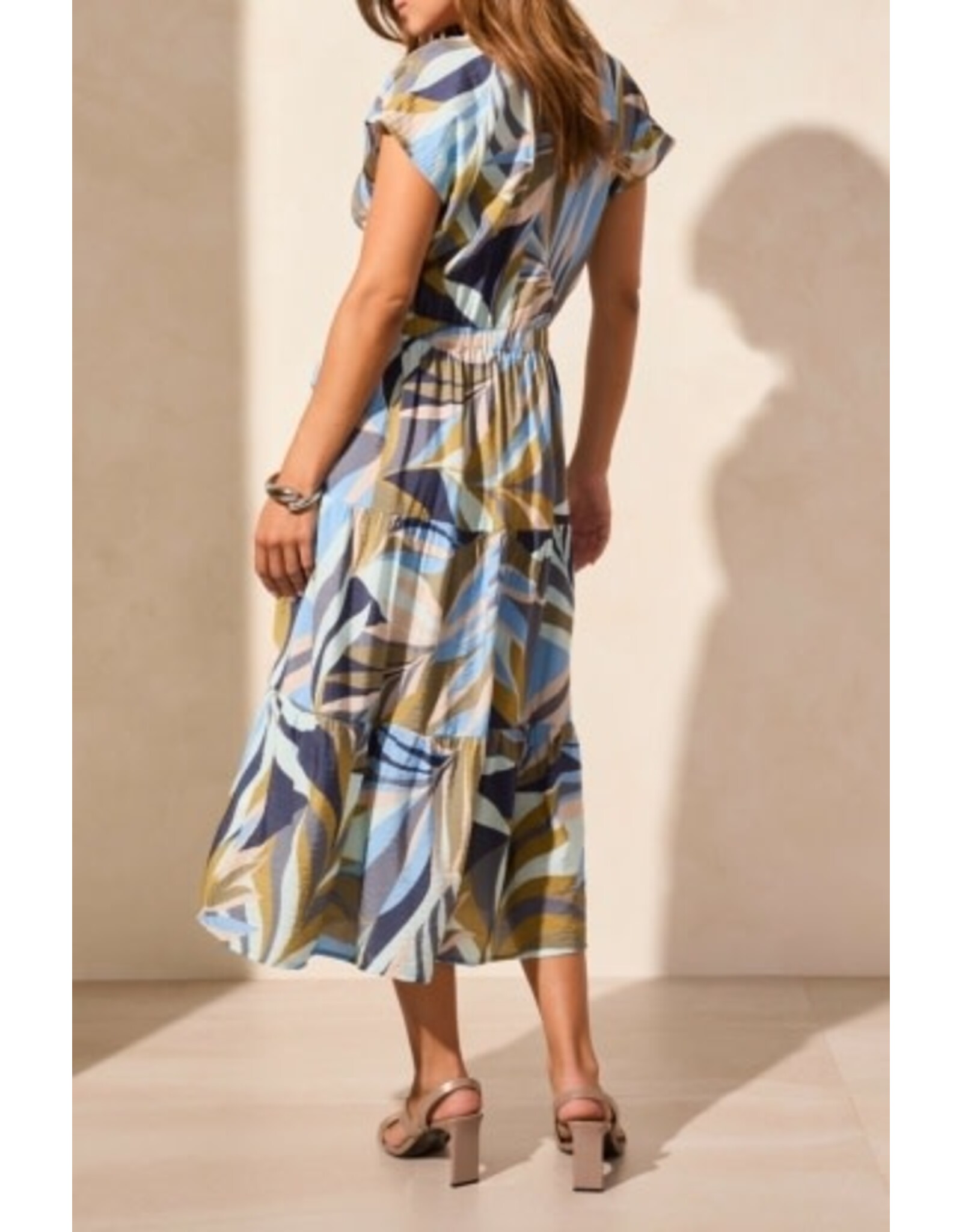 Tribal Tribal Short-Sleeve V-Neck Dress