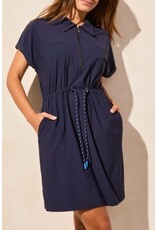 Tribal Tribal 4-Way Stretch Polo Dress with Drawcord