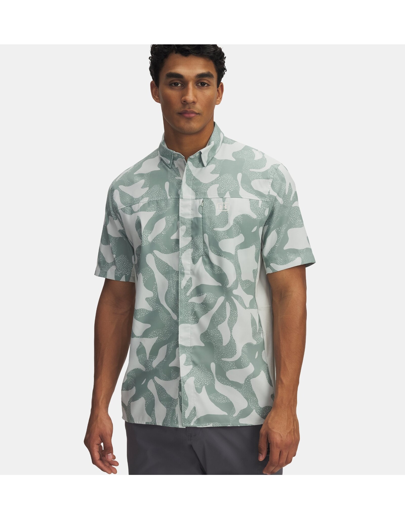Under Armour Under Armour Mens Fish Pro Hybrid Printed Short Sleeve