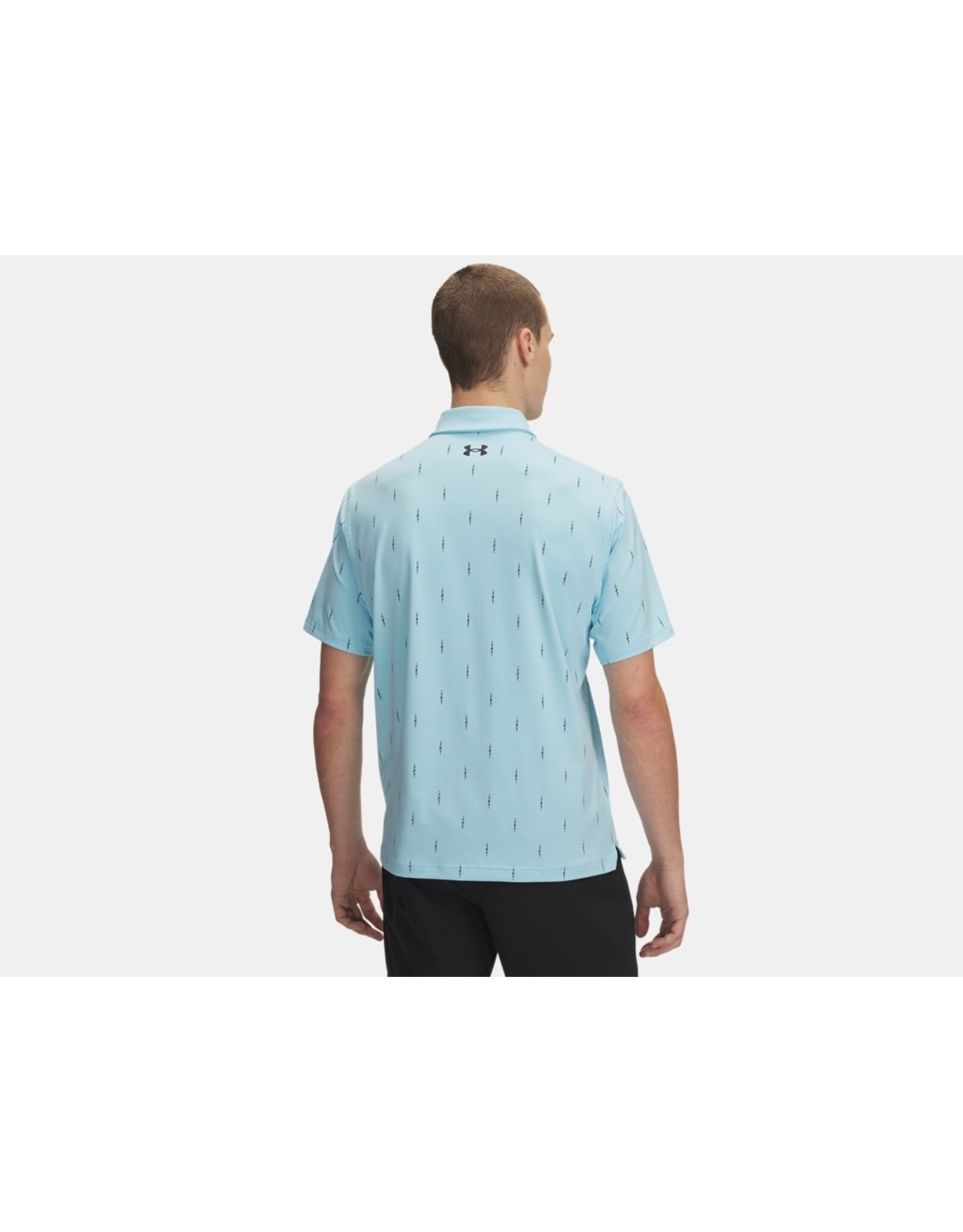 Under Armour Under Armour Tee To Green Printed Mens Polo Stream/Black