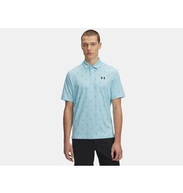 Under Armour Under Armour Tee To Green Printed Mens Polo Stream/Black
