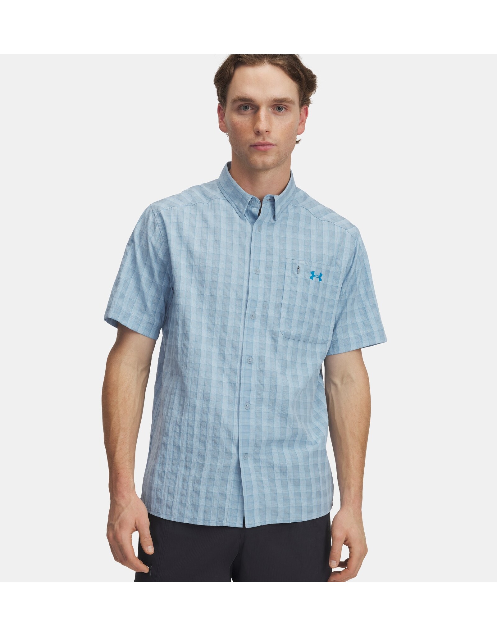 Under Armour Under Armour Drift Tide 2.0 Plaid Mens Short Sleeve