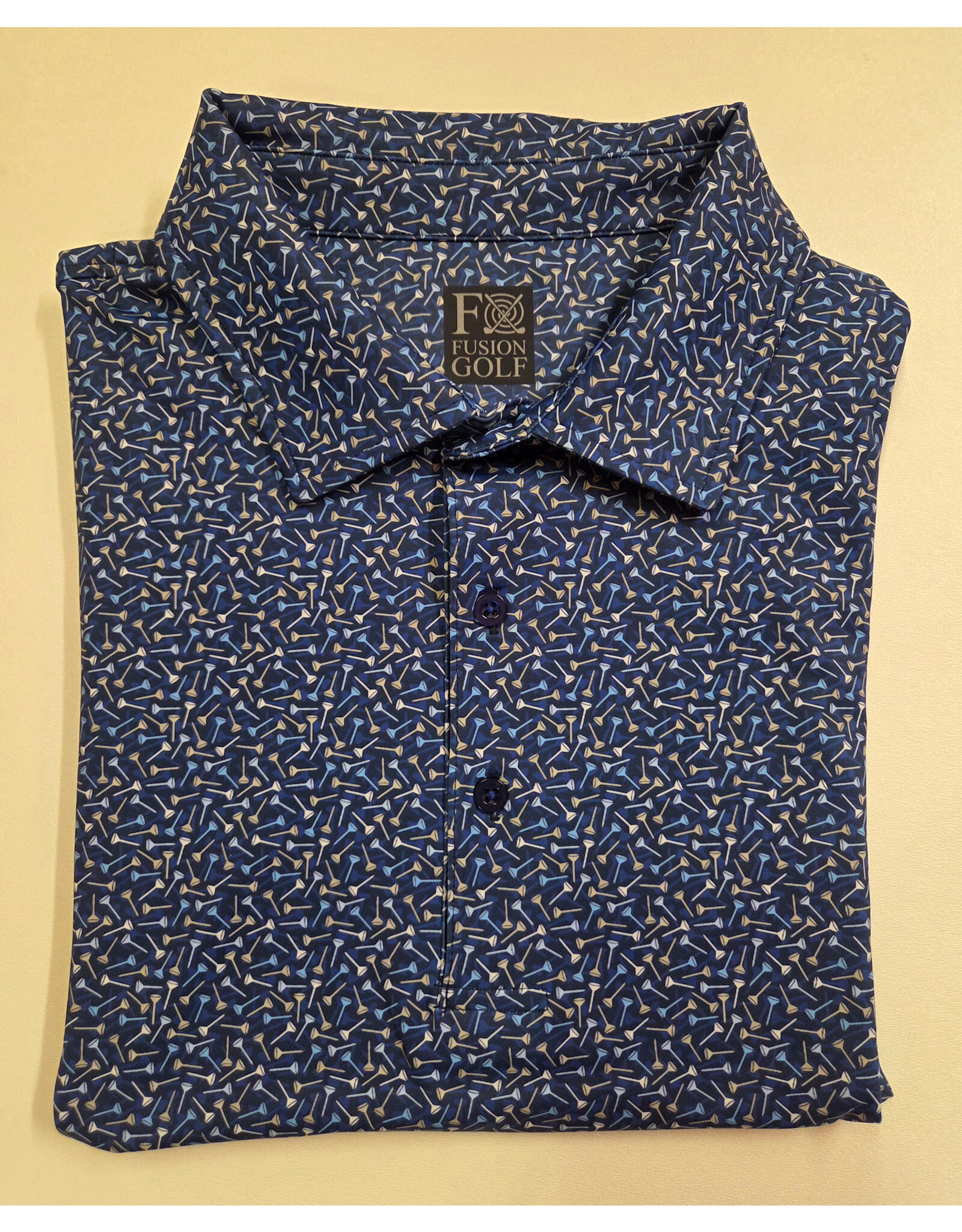 Falling Tees Print Golf Short Sleeve Polo