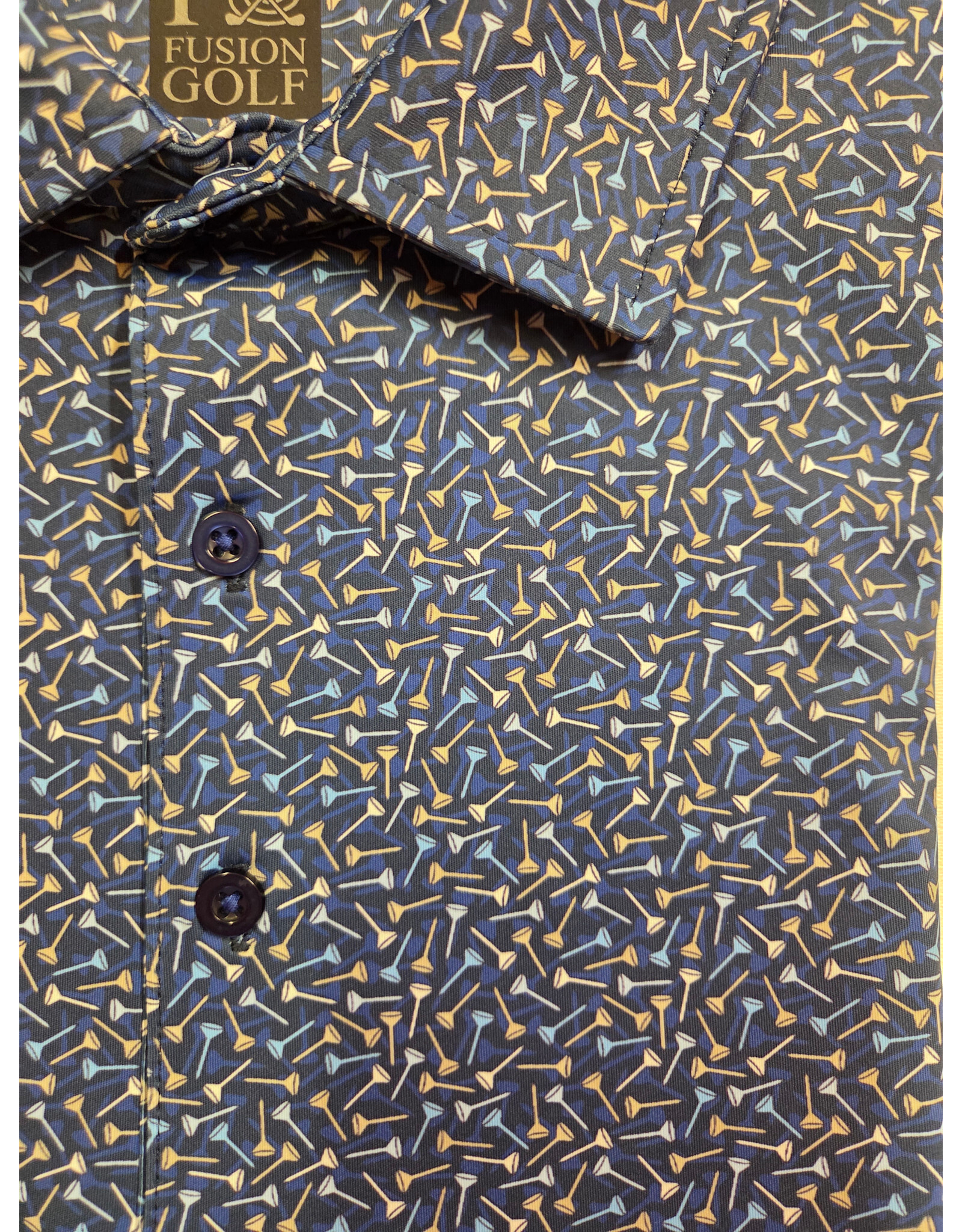 Falling Tees Print Golf Short Sleeve Polo
