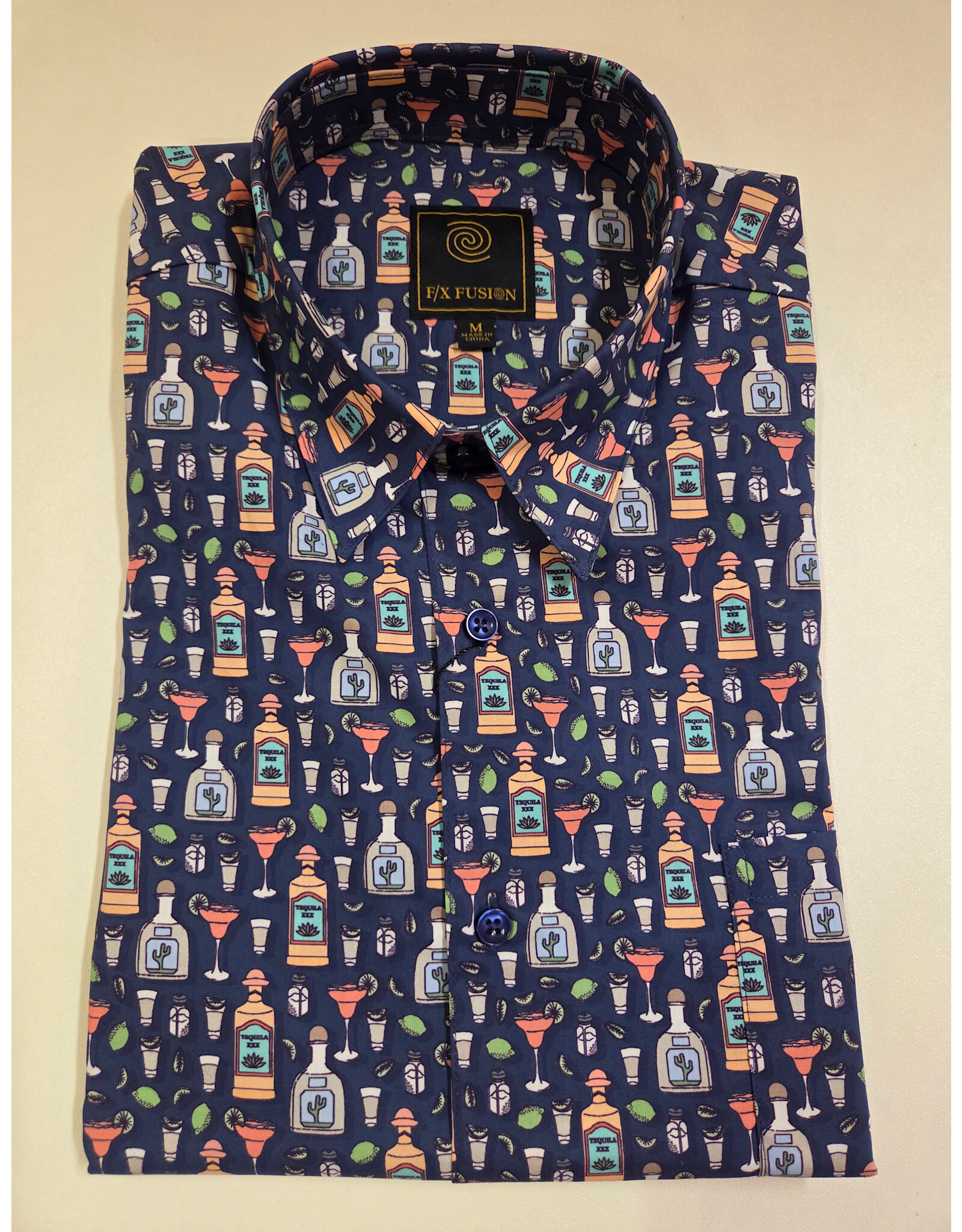 Tequila Evening Print Short Sleeve Shirt