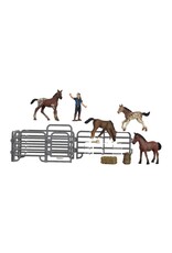 Bigtime Barnyard Kid’s Toy Foal Set With Panels