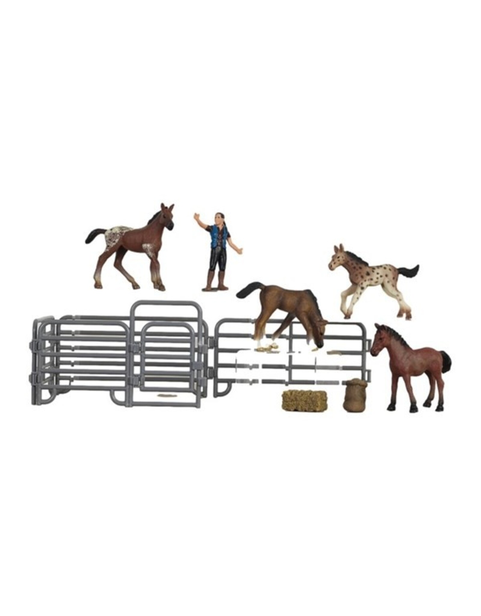 Bigtime Barnyard Kid’s Toy Foal Set With Panels