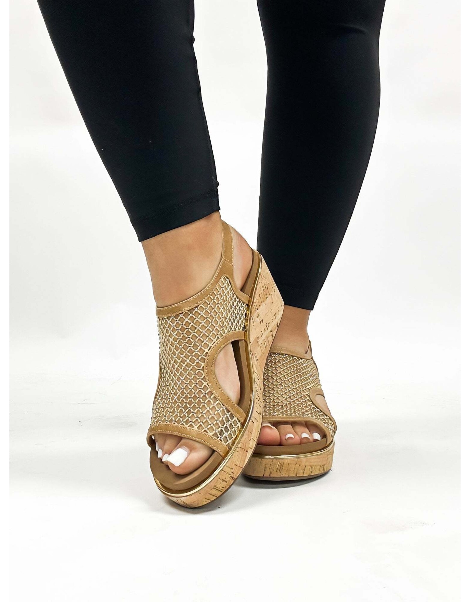 Corkys Corkys Carley - Caramel Mesh