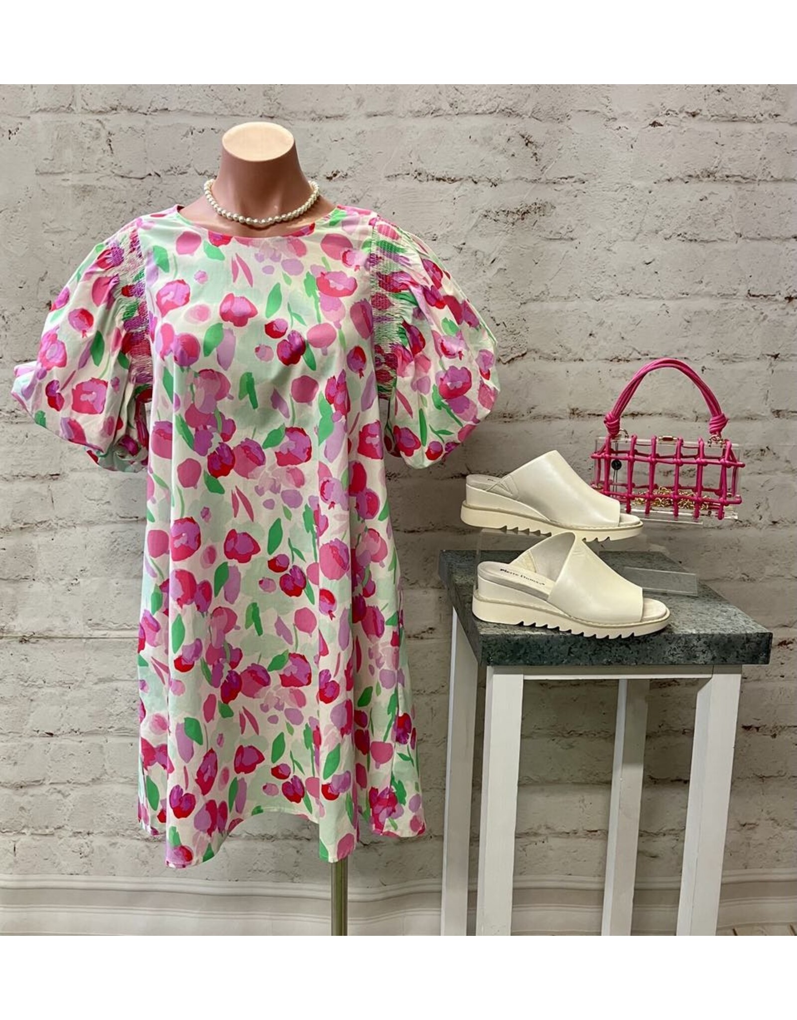 Pink Petal A-Line Dress