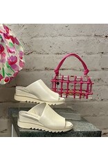 BC Knot Clear Clutch Fuchsia